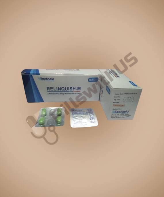 Relinquish-M Tablet (Artemisinin 62.50mg + Piperaquine 375mg)